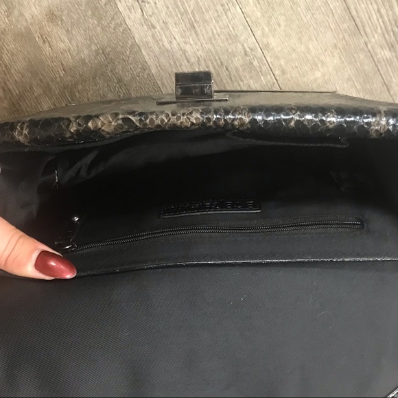 BCBGeneration Faux Snakeskin Chain Shoulder Purse - Picture 8 of 10